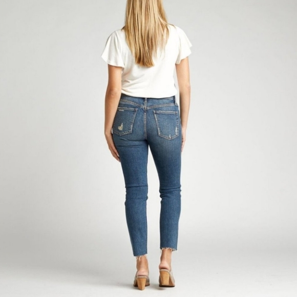 Silver Frisco High-rise Skinny Jeans Size 29 Indigo - Picture 2 of 14